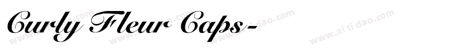 Curly Fleur Caps字体转换